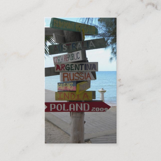 Reise-Agent-Geschäfts-Karte Visitenkarte (Vorderseite)