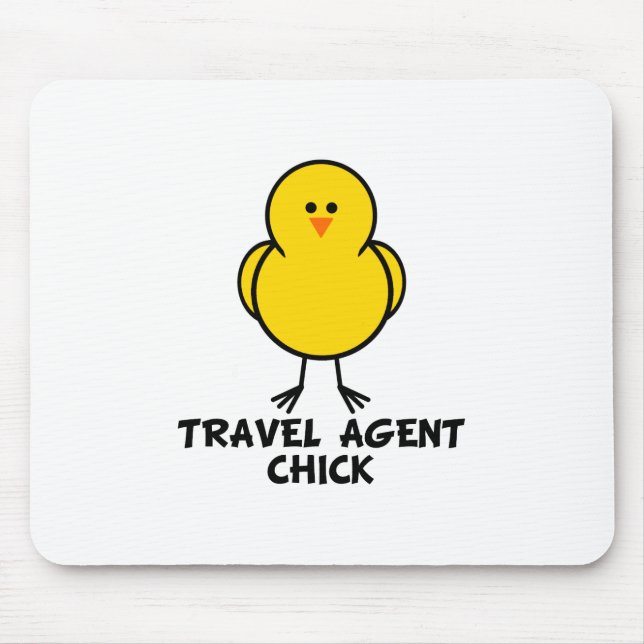 Reise-Agent-Küken Mousepad (Vorne)