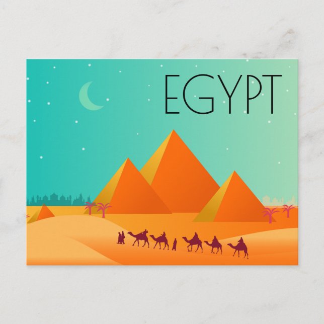 REISE ÄGYPTEN POSTKARTE (Vorderseite)