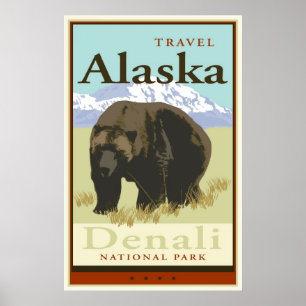 Reise Alaska Poster