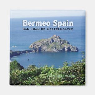 Reise-Andenken-Magnet Bermeo Spanien Gaztelugatxe Magnet