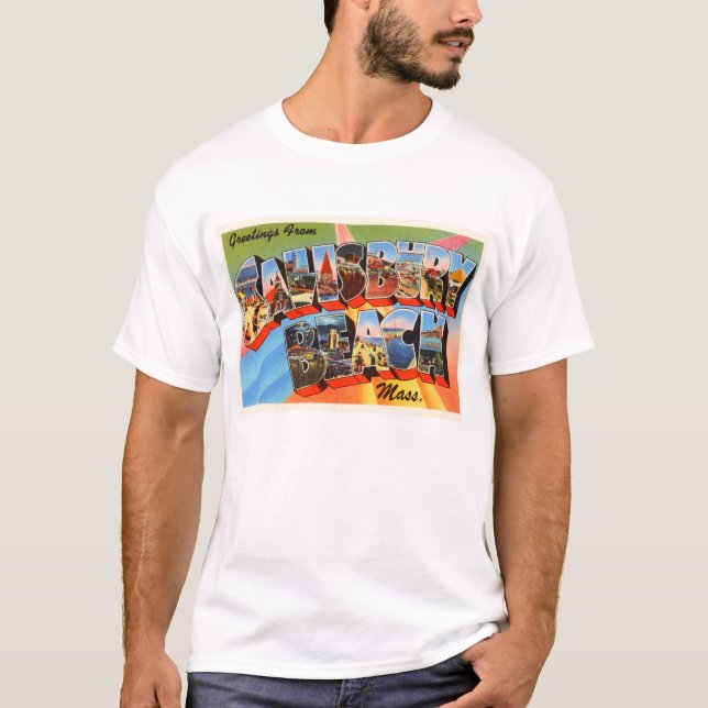 Reise-Andenken Salisbury-Strand-Massachusetts MA T-Shirt (Vorderseite)
