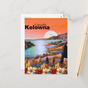 Reise-Ansichtskarte Kelowna BC, British Columbia Feiertagspostkarte