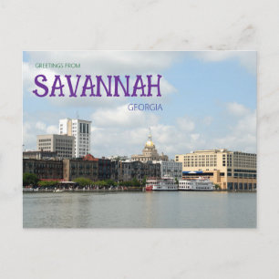 Reise-Ansichtskarte Savannah Georgia Postkarte