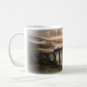 Reise auf der Dampfzügeviadukt-Keramiktasse Kaffeetasse