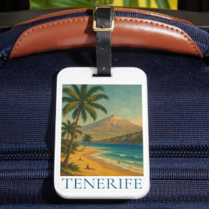 Reise auf die Kanarische Insel Teneriffa Strand Pl Gepäckanhänger
