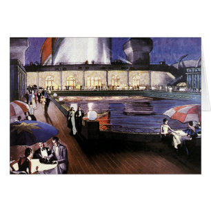 Reise auf einem Kreuzfahrtschiff auf dem Pooldeck 