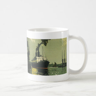 Reise auf einem Kreuzfahrtschiff im Hafen Tasse