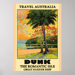 Reise Australien, Dunk-Insel, Poster