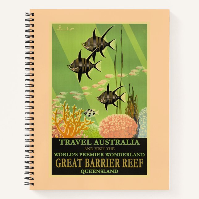 Reise Australien, Great Barrier Reef, Notizbuch (Vorderseite)
