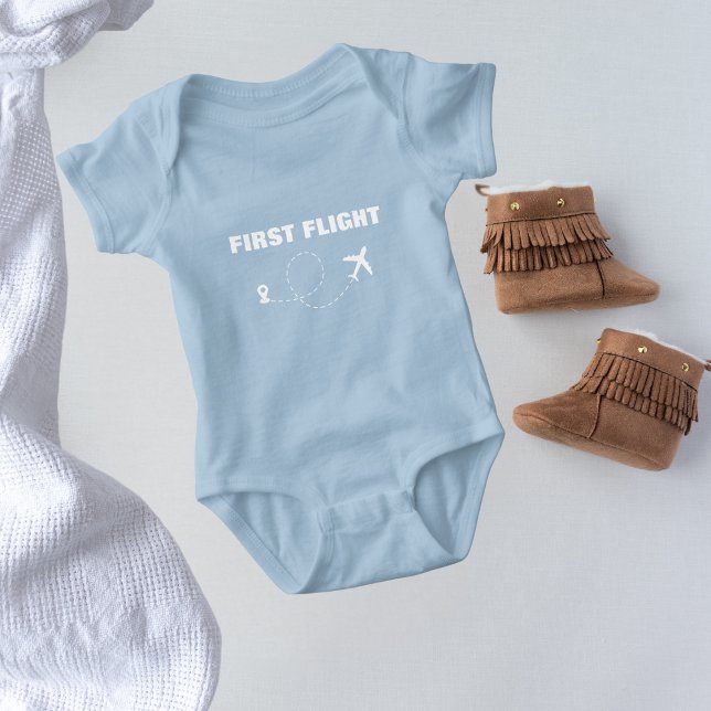 Reise Baby First Flight Cooles Minimalistisches Fl Strampler (Von Creator hochgeladen)