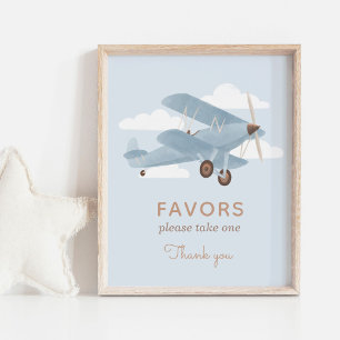 Reise-Babyparty-Geschenke-Schild im Vintage-Stil Poster