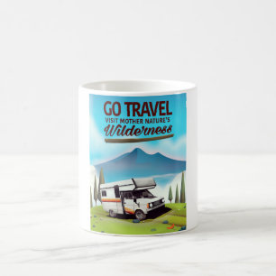 Reise, besuche die Wildnis der Mutter Natur Wohnmo Kaffeetasse