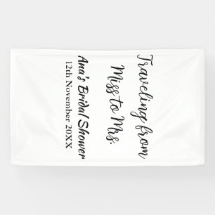Reise-Brautjunggesellinnenabschied Namen Datum ver Banner