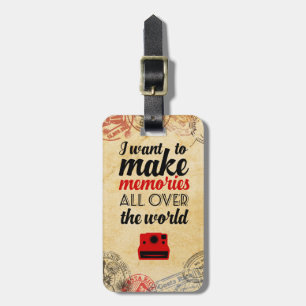 Reise-Briefmarkenumbau Gepäckanhänger