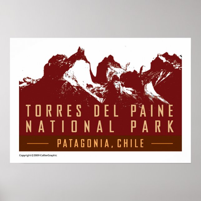 REISE - Chile-Torres del Paine Poster (Vorne)