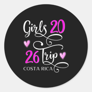 Reise Costa Rica Urlaub Strand Runder Aufkleber