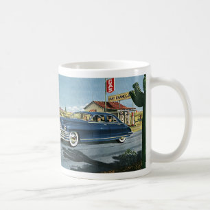 Reise der alten Familie, Tankstelle letzte Chance Tasse