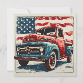 Reise der Alten Schule: Vintager Ruhm Feiertagskarte