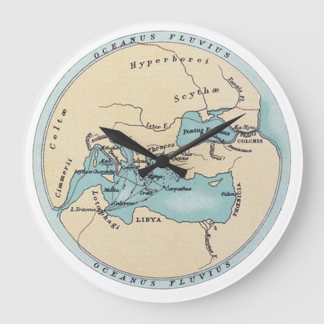 REISE DER ARGONAUTEN GROßE WANDUHR (Vorderseite)