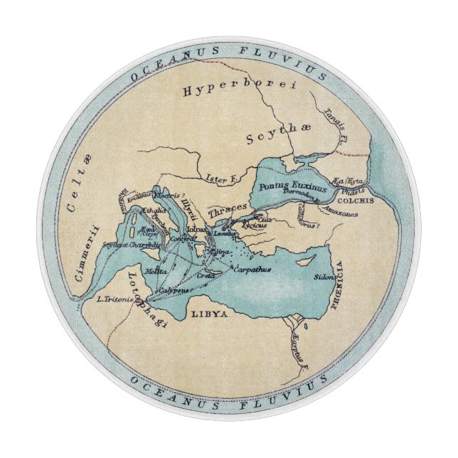 REISE DER ARGONAUTEN SCHNEIDEBRETT (Vorderseite)