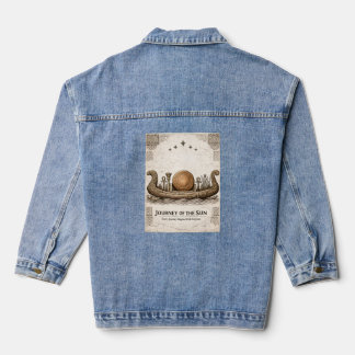 Reise der Sonne | Solare Barke | Altes Afrika Jeansjacke