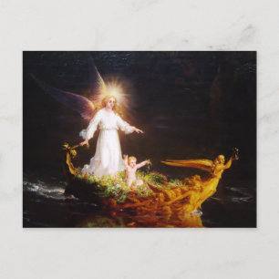 Reise des Lebens Kindheit Postkarte