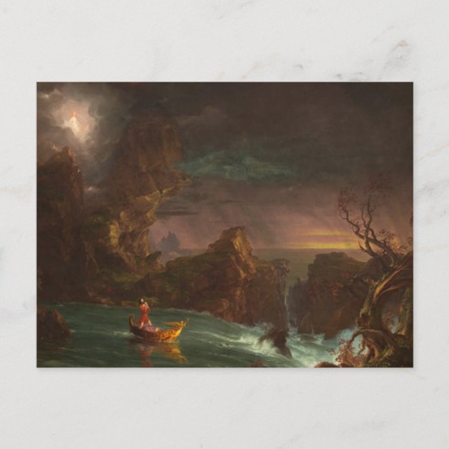 Reise des Menschenlebens Postkarte (Vorderseite)