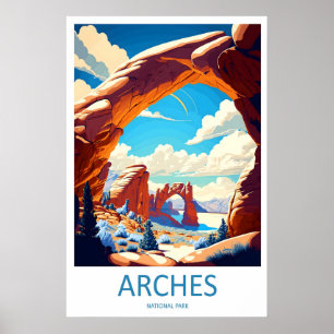 Reise-Druck Arches National Park Wandkunst Arches Poster