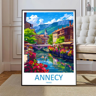 Reise Druck Wandkunst Annecy Wandbehang  Poster