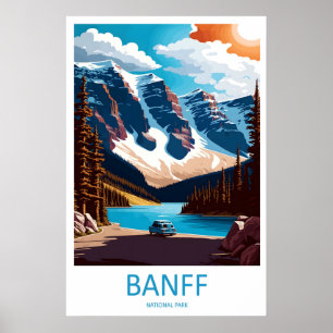 Reise-Druck-Wandkunst Banff Nationalpark Banff Poster