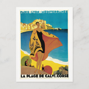 Reise durch das alte Paris Lyon Mittelmeer Postkarte
