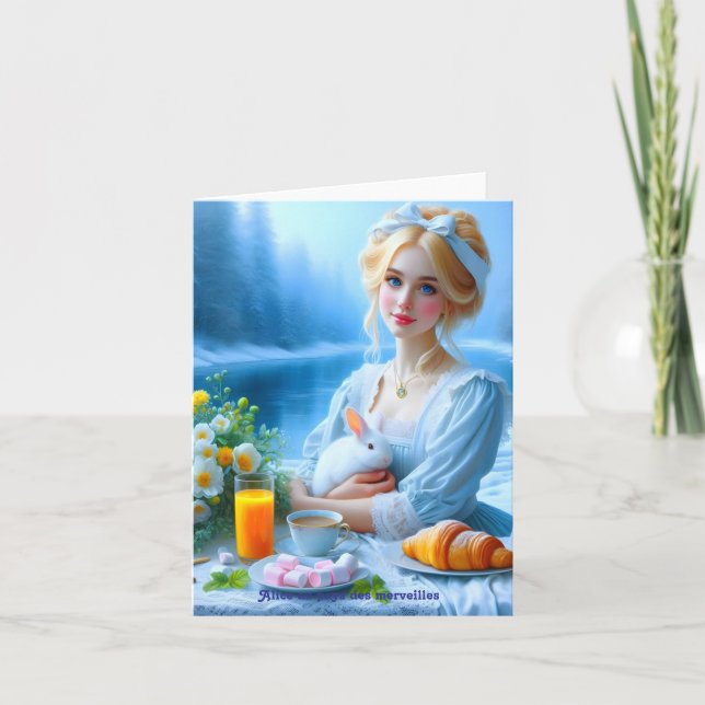 Reise durch das Wunderland - Dankeskarte (Vorderseite)