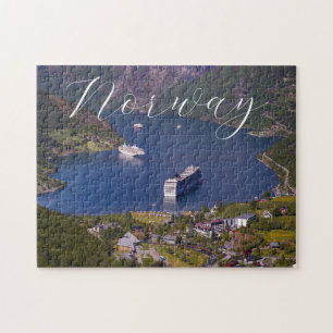 Reise durch den malerischen Fjord Norwegens Jigsaw Puzzle