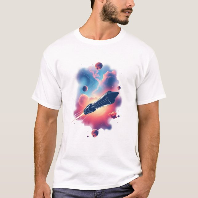 Reise durch den Nebel: Gravity-Inspiriert Space T-Shirt (Vorderseite)