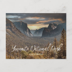 Reise durch die malerische Landschaft des Yosemite Postkarte