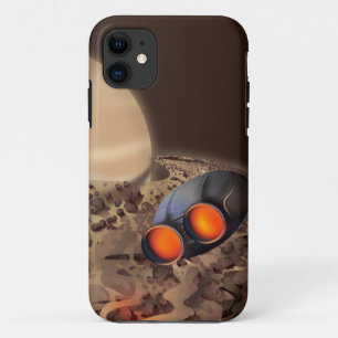 Reise durch die Ringe des Saturn Reiseplakat. iPhone 11 Hülle