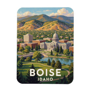 Reise durch die Vorberge von Boise Idaho Magnet