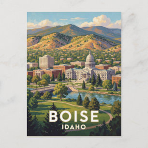 Reise durch die Vorberge von Boise Idaho Postkarte