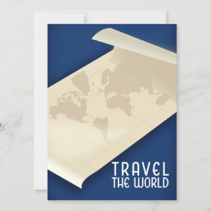 Reise durch die Welt im Vintage-Stil Reiseposter