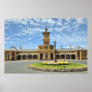 Reise durch die Zeit auf dem Bahnhof Albury Poster