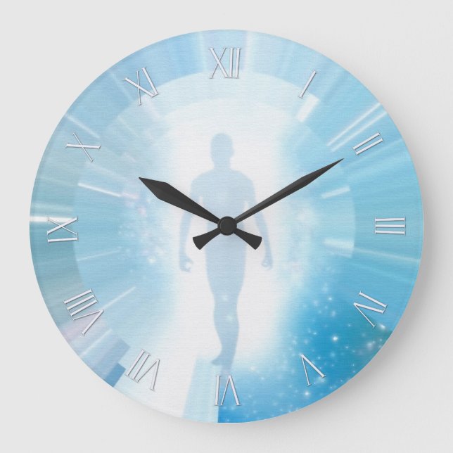 Reise durch Raum und Zeit Große Wanduhr (Vorderseite)