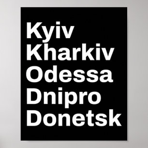 Reise durch ukrainische Städte und Dörfer  Poster