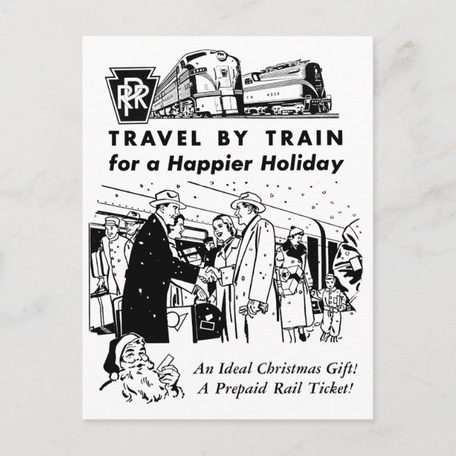 Reise durch Zug-Pennsylvania Eisenbahn-Postkarte Postkarte (Vorderseite)