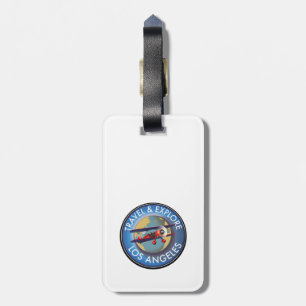 Reise erkunden Los Angeles Logo Gepäckanhänger