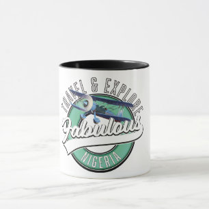 Reise erkunden Sie das fabelhafte Ägypten-Logo. Ta Tasse