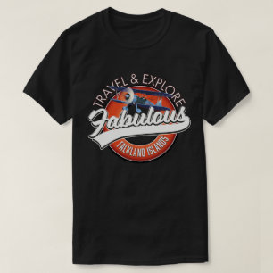 Reise erkunden Sie das großartige Logo der Falklan T-Shirt