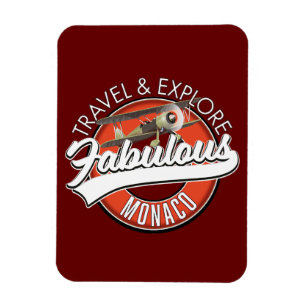 Reise-Erkundung des fabelhaften Monaco Logos Magnet
