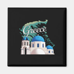 Reise Europa Griechenland Athen Santorin Kreta Gri Magnet