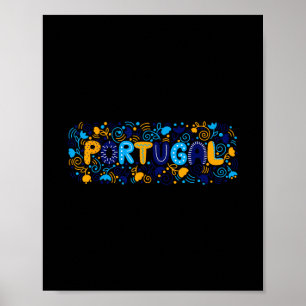 Reise Europa Portugal Lissabon Portugiesisch Urlau Poster